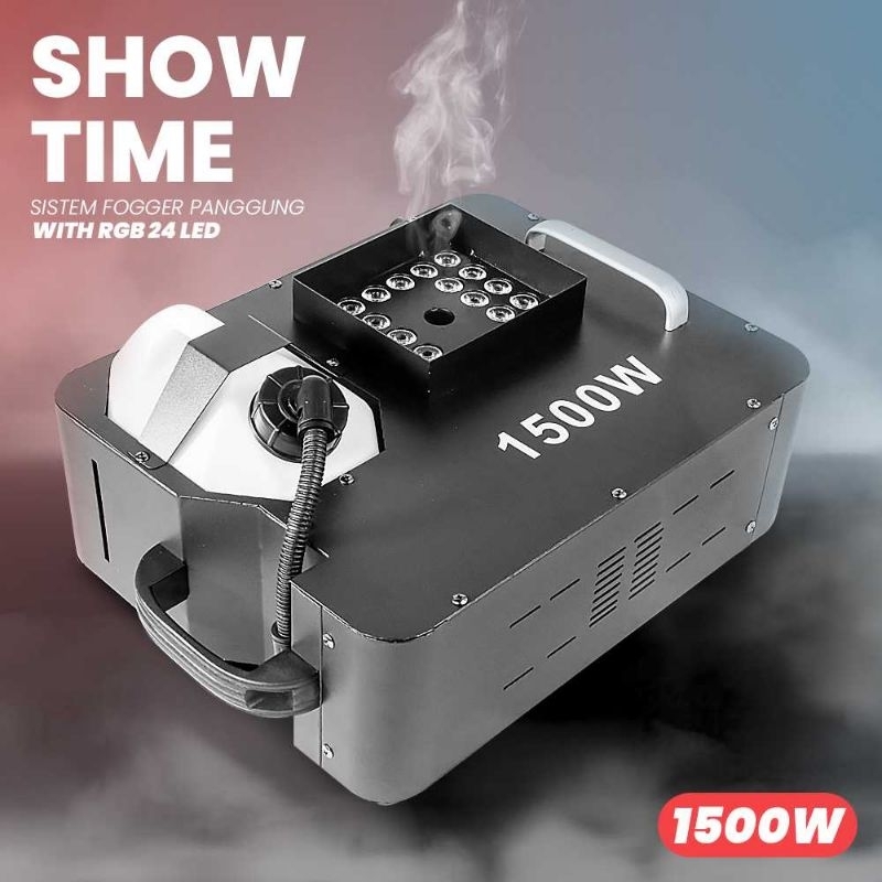 SHOW TIME Sistem Fogger Panggung Stage DMX 1500W with RGB 24 LED - CHX302