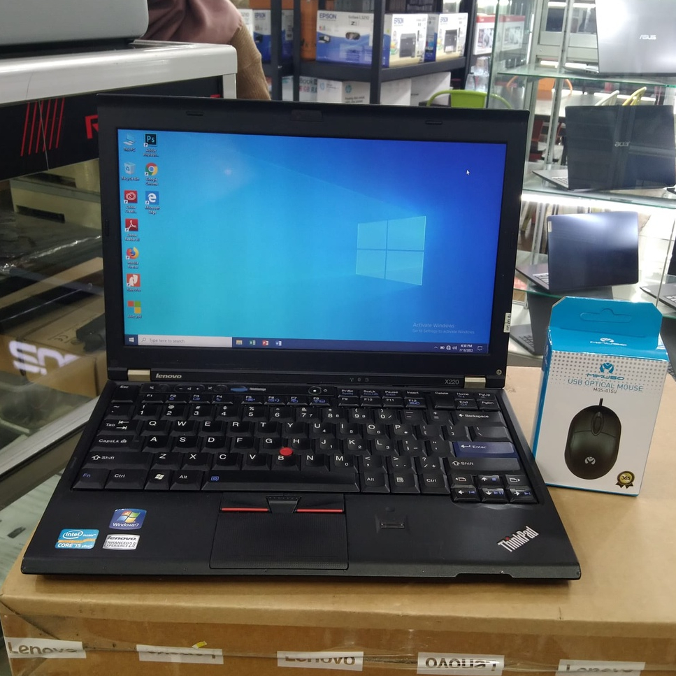 promo Laptop Leptop Seken Bekas  second LE Thinkpad X220 Core I5 Ram 8GB Hdd 320gb bagus zoom siap Pakai