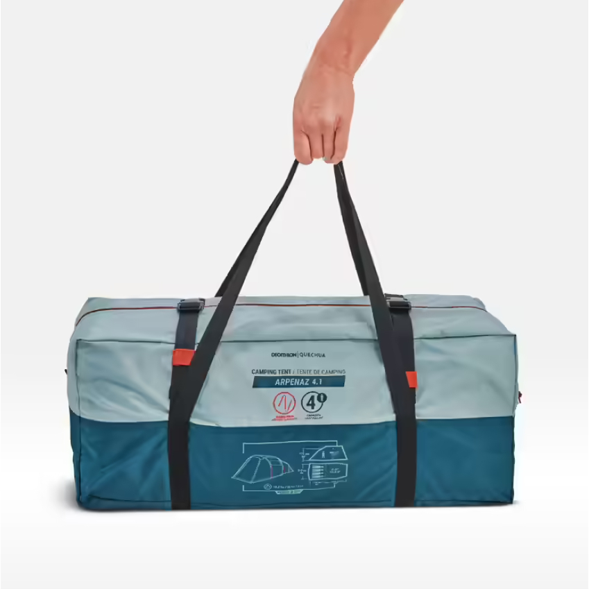 Quechua Tenda Arpenaz 4.1 Family Dome Camping untuk 4 - 6 Orang - Tosca