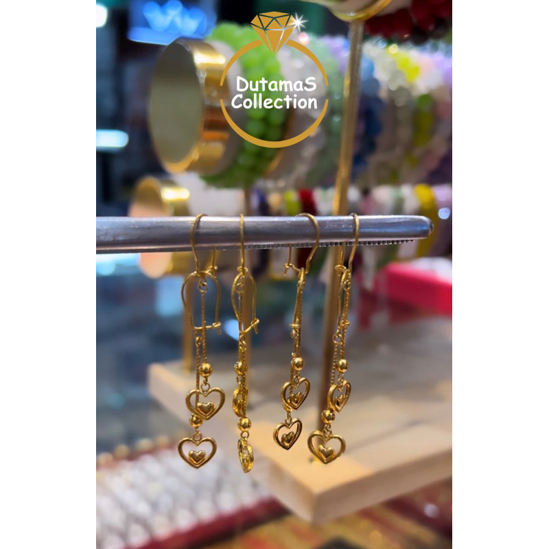 Anting Kait italy Dewasa Berat 0,9gram Emas Asli Kadar 375%