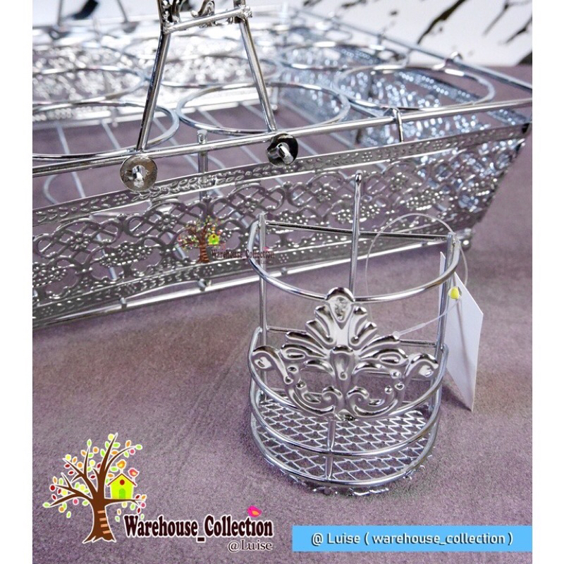 Rak Aqua Stainless / Tempat Aqua Gelas / Tatakan Aqua Gelas / Rak Meja Tamu Pasti Ori