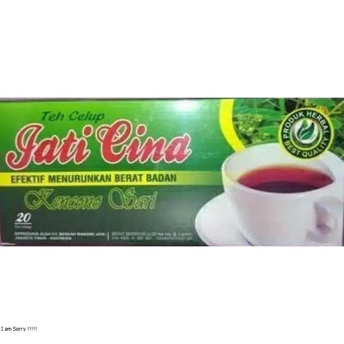 

teh celup jati cina untuk diet dan memperlancar buang air besar asli original