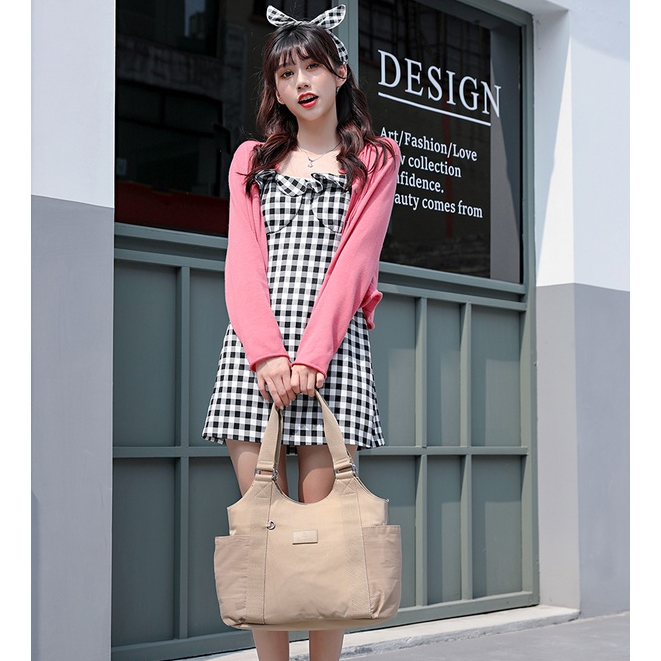 GUDIKA Bag 5064 - Tas Fashion Branded Ori Selempang bahu Cewek Kekinian Wanita Import Korea Original Terbaru Bahan Nilon Anti Air Waterproof