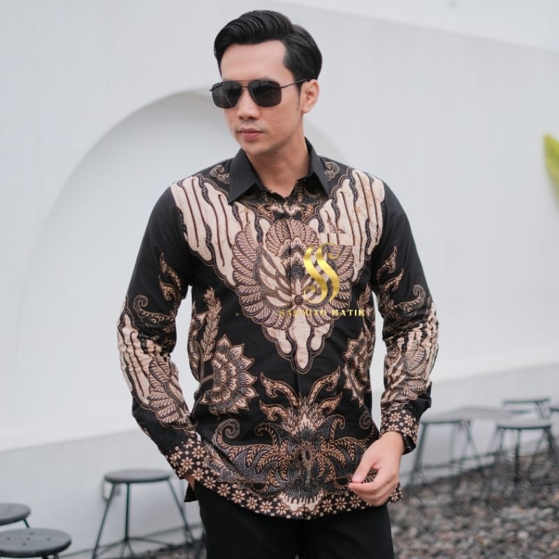 SASMITO BATIK X ADEBA BATIK HITAM CASUAL