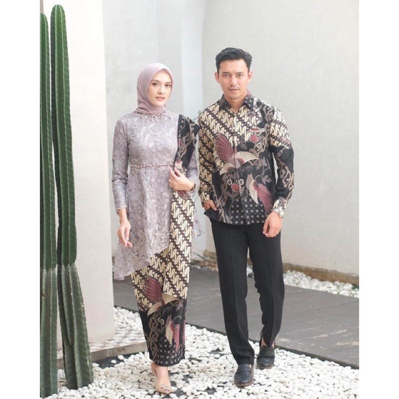 ZARA SERIES COUPLE - Mauve Batik Couple Terbaru Kebaya Kekinian