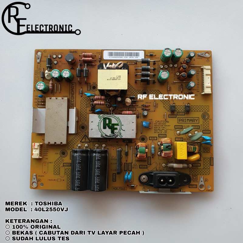 PSU POWER SUPPLY MESIN TV LED TOSHIBA 40L2550VJ 40L2550 VJ