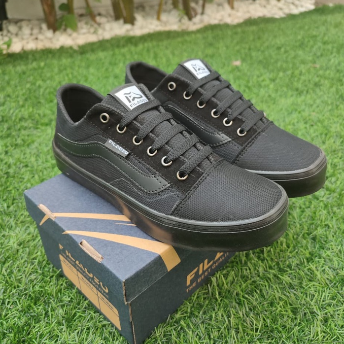 SEPATU FILADEO FULL HITAM 66 FREE BOX REAL PICT