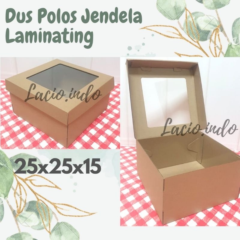 

25 x 25 x 15 cm Dus Kue Cake Box Corrugated laminating FOOD GRADE HIGH QUALITY