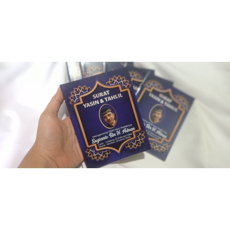 Buku Yasin dan Tahlil/ 40 hari/ 100 hari/ 1000 Hari meninggalnya