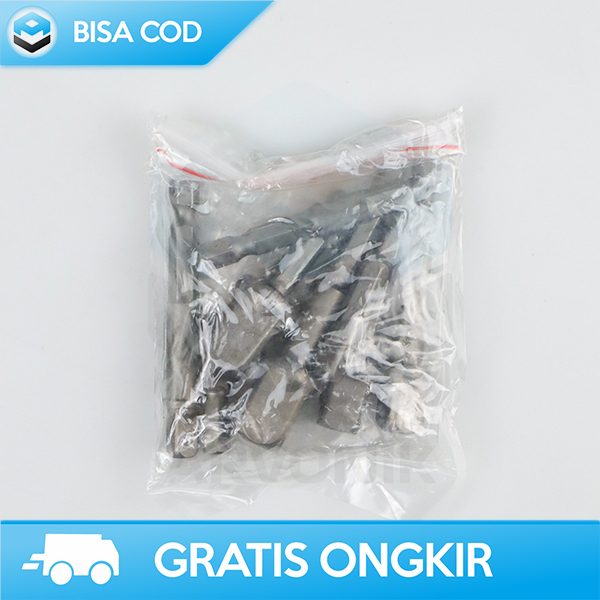 MATA OBENG ELEKTRIK 1/4 HEX MATERIAL BAJA VANADIUM BY TAFFWARE 8PCS