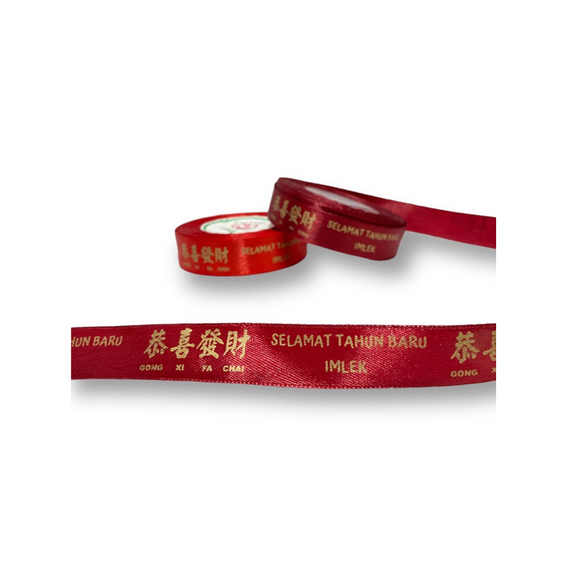

Pita Satin Uk 2cm Imlek, Gong Xi Fa Chai