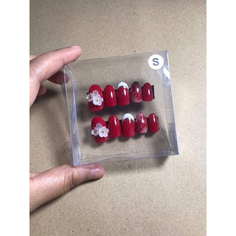 BOX KUKU PALSU BAHAN MIKA || CARD PRESS ON NAILS || KERTAS FAKE NAIL
