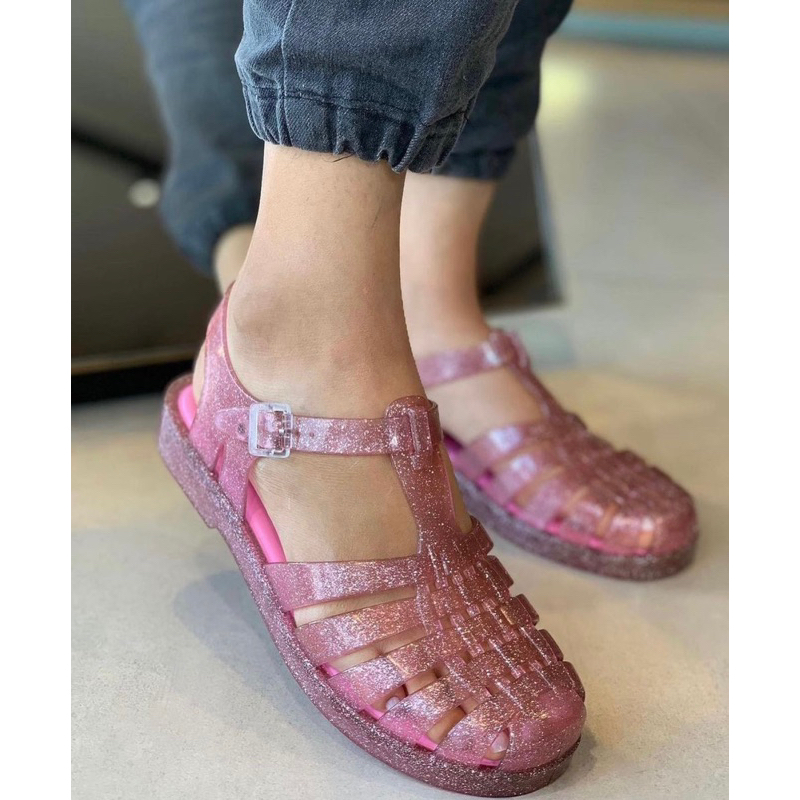 Sepatu Sandal Wanita Melissa Possession Shiny Ad Glitter Pink