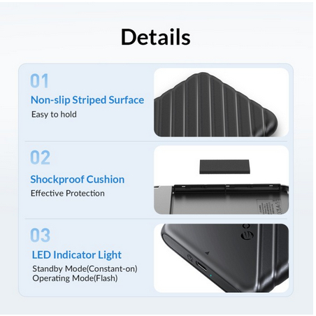 ITSTORE Orico 25PW1-C3 HDD SSD Enclosure 2.5 Inch Type-C 25PW1C3