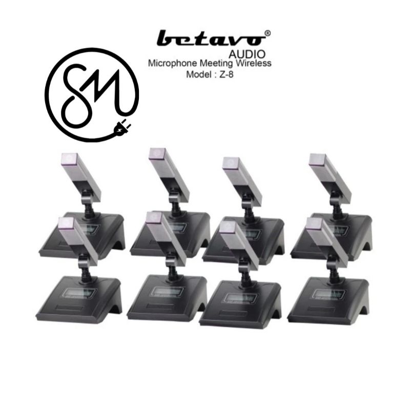 Microphone Meeting wireless Betavo Z-8 conference Z8 8 mic podium
