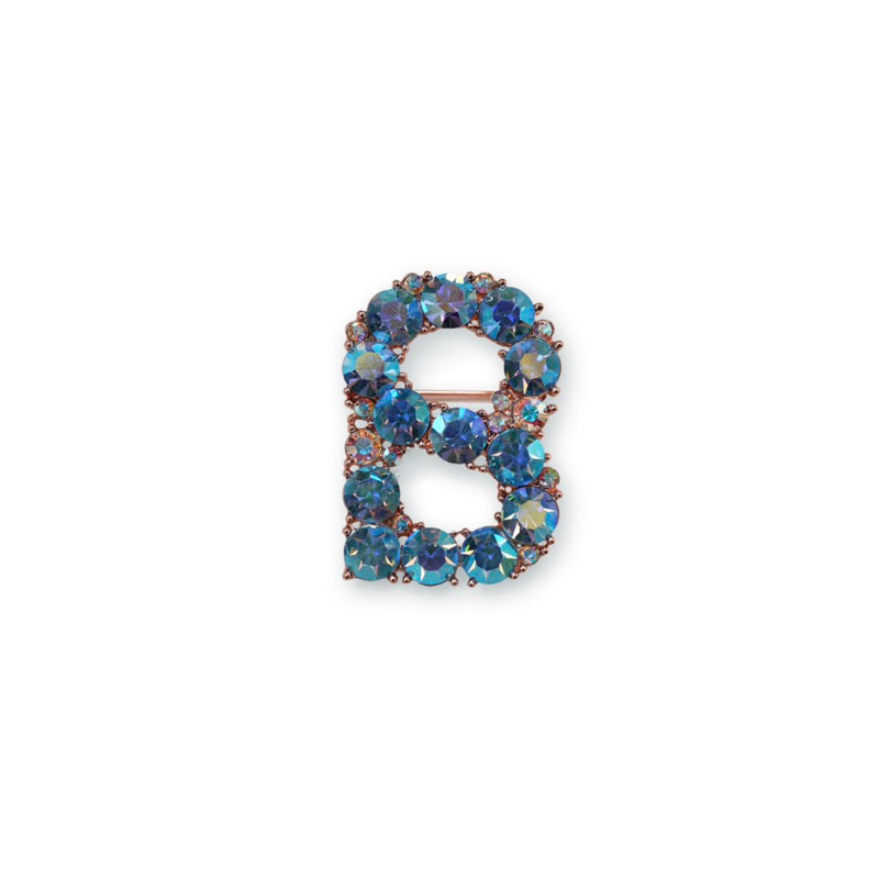 orlin blue brooch