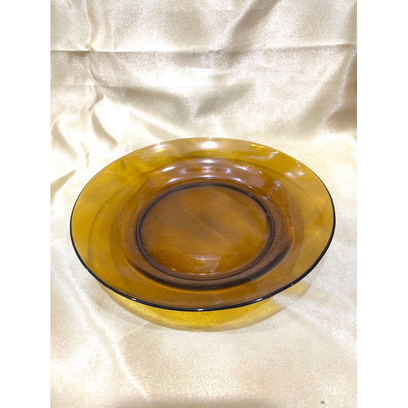 6pcs piring kecil piring 7 kaca coklat kuat tebal tahan panas