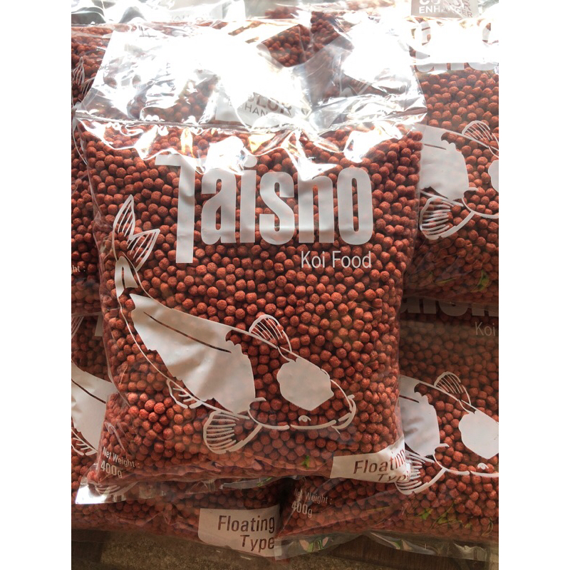 PELET TAISHO MERAH MAKANAN IKAN KOI 2MM 400GR