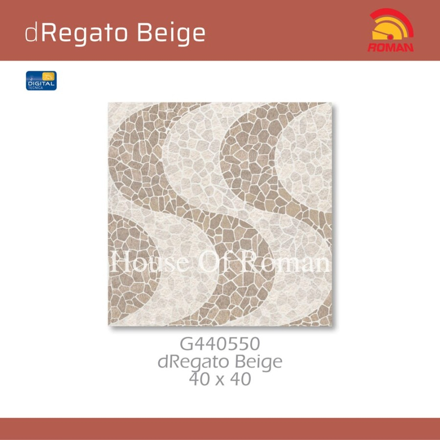 ROMAN KERAMIK DREGATO BEIGE 40X40 G440550 (ROMAN HOUSE OF ROMAN)