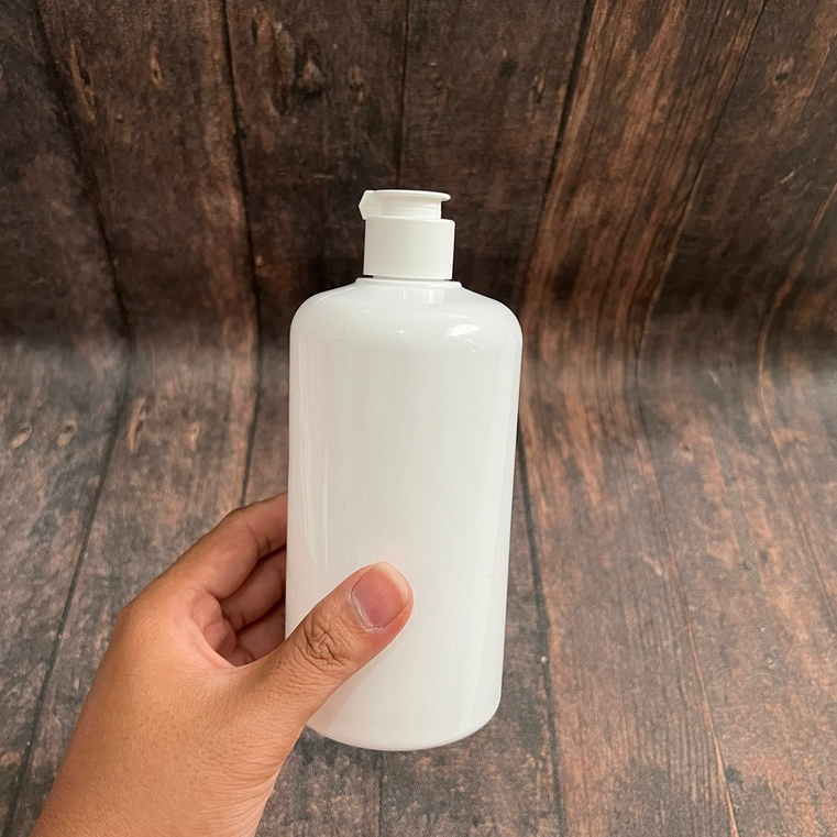 Botol putih 500ml / 500 ml - fliptop JAMUR