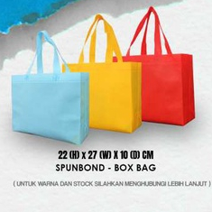 

Goodiebag spunbond | Tas souvenir | Box press 22x27x10 cm