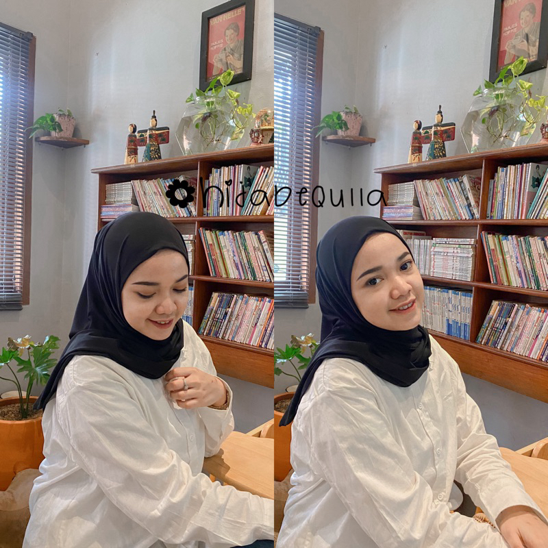 Hijab segitiga instan / khimar Daisy instan / bergo malay Jersey premium / segitiga instan / hijab instan