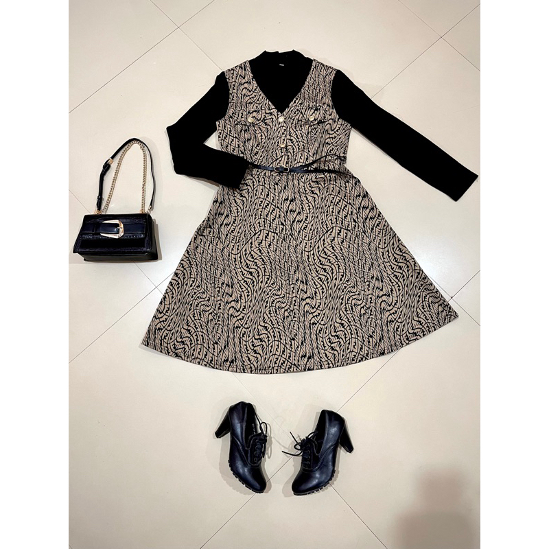 Dress tunik korea import premium