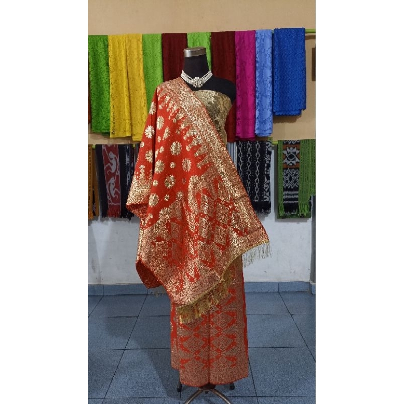 Songket Bunga Cina Mesin