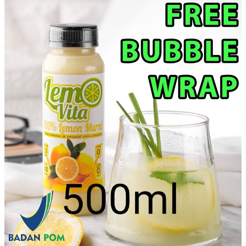 LEMOVITA SARI LEMON JUS MURNI 500ml Jus Diet BPOM