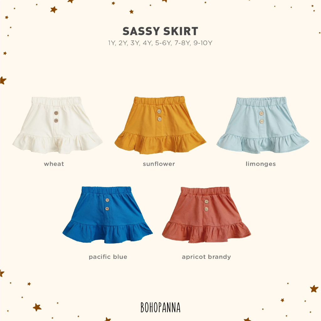 BOHOPANNA | BOHO | BOHO PANNA SASSY SKIRT | ROK ANAK | ROK BAYI PEREMPUAN