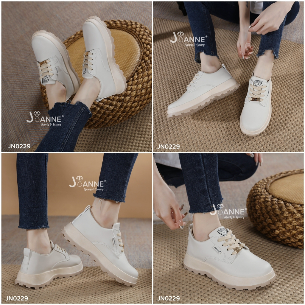 JOANNE Leather Sneakers Shoes #JN0229