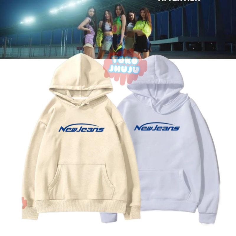 Hoodie Jumper Newjeans Sablon Biru