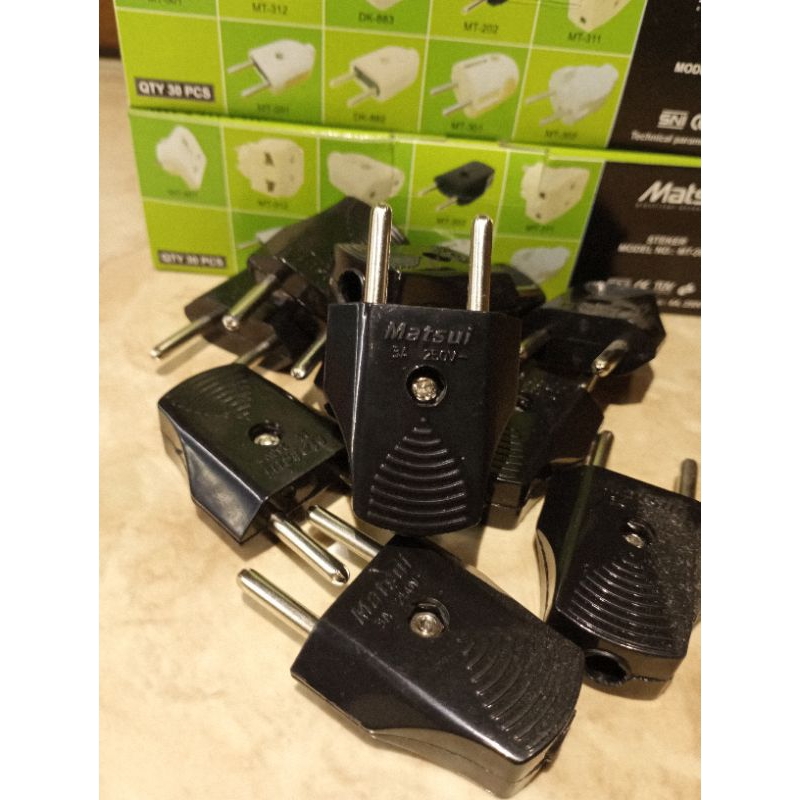 STEKER HITAM - STEKER GEPENG MATSUI / COLOKAN LISTRIK