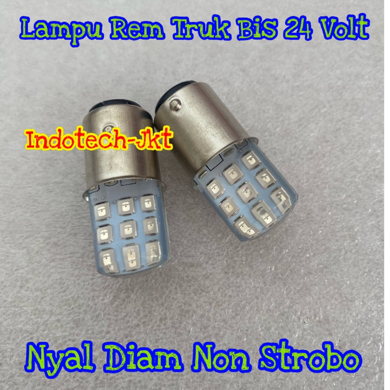 Lampu Rem Truk Bis 18 Led 24 VOLT NYALA DIAM MODEL JELLY