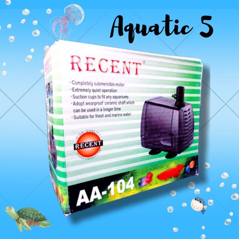 PROMO MURAH POMPA KOLAM AQUARIUM HIDROPONIK RECENT AA 104