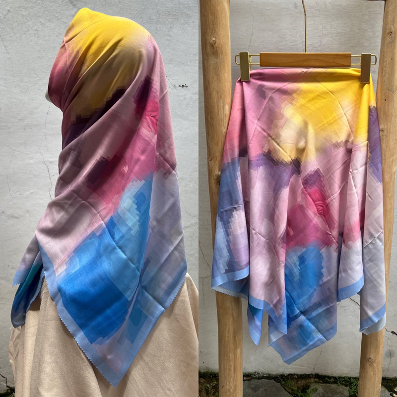 SADEAN HIJAB VOAL TERBARU//BISA COD HIJAB SEGIEMPAT MOTIF/HIJAB DENAY MOTIF TERBARU FLOWER SERIS