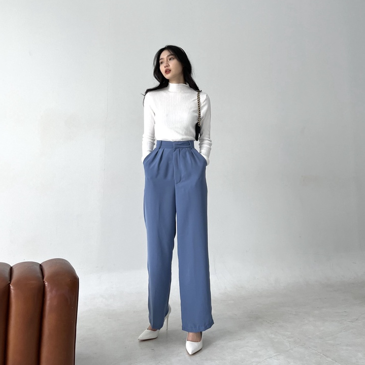 Amber Pants PART 2  / Celana Wanita Korea / Celana Panjang Kulot / Casual Pants