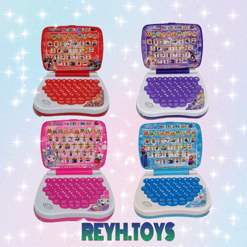 Mainan Laptop 2 in 1 Mini Laptop Mainan Edukasi Anak Mainan Laptop Bahasa Indonesia Bahasa Inggris