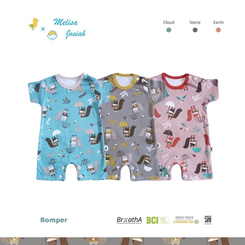 Jumper bayi SNI JOEL cotton Romper bayi jumpsuit baby perempuan laki-laki kaos bayi katun baju bayi baru lahir newborn motif gambar bodysuit sarung tangan bayi