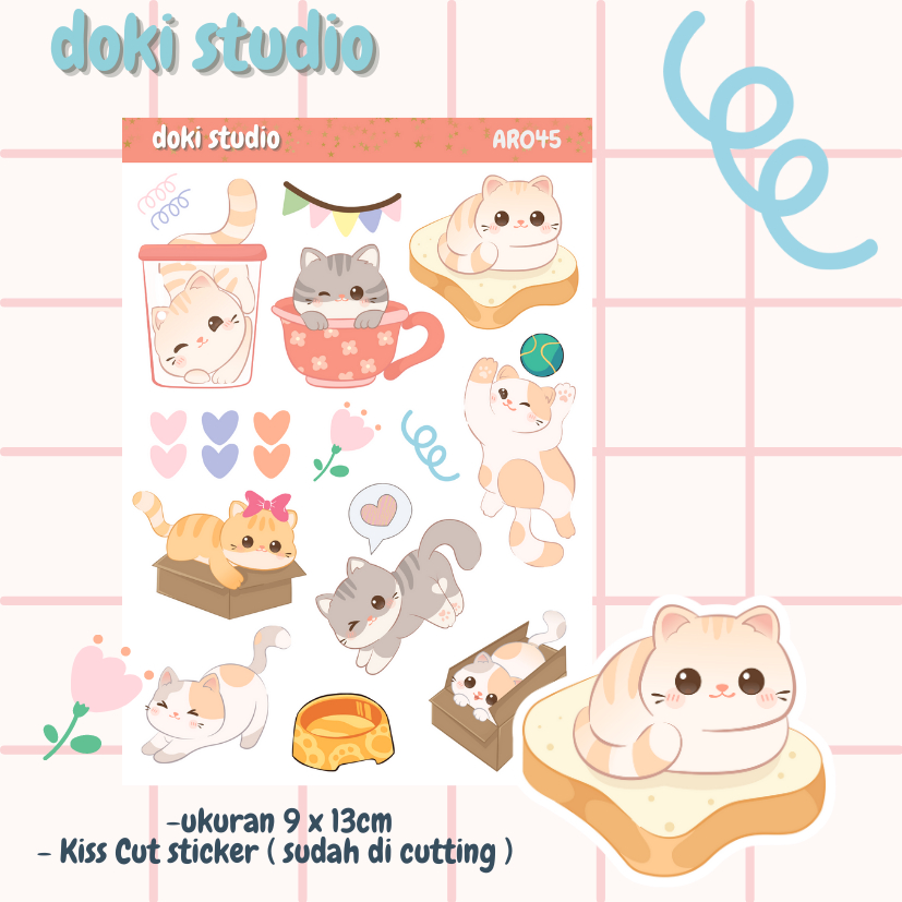 

[DOKI] Stiker Dekorasi Lucu / Sticker Journal / Stiker Aesthetic Memo Sticky Notes Journal Scrapbook Planner