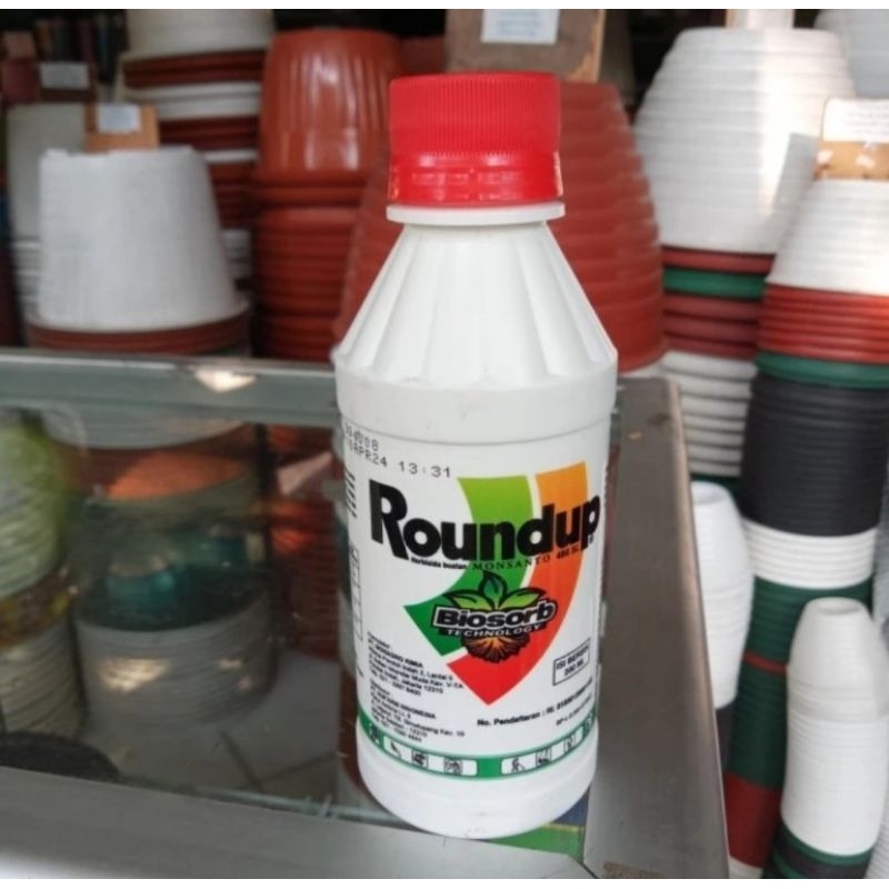 round up kemasan 200ml - obat pembasmi rumput liar//alang alang - roundap