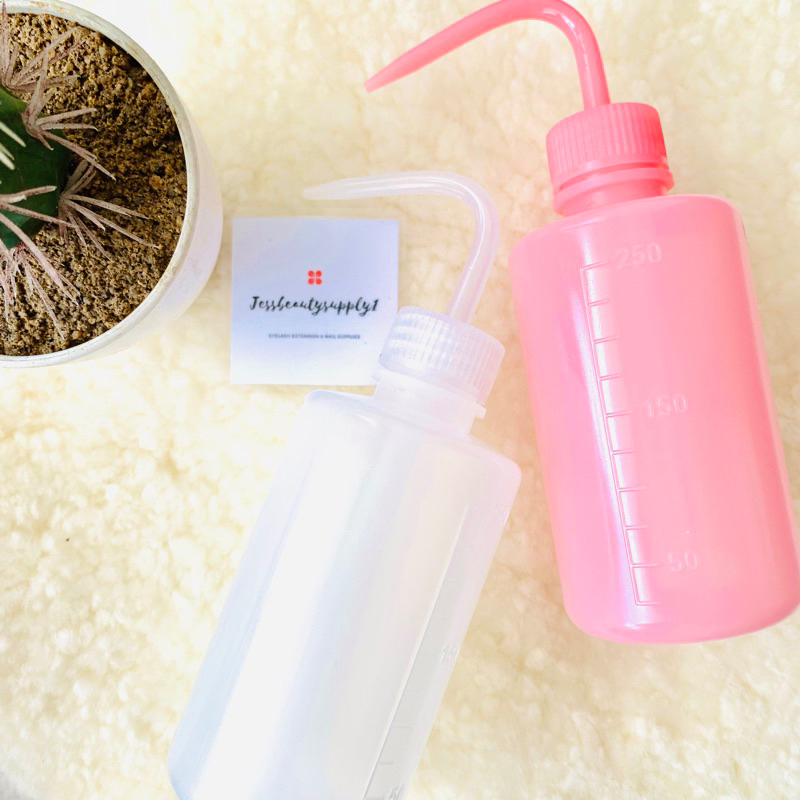 Botol Spray Air 250ml Menyiram Tanaman Botol Cuci Kimia Tutup Putih