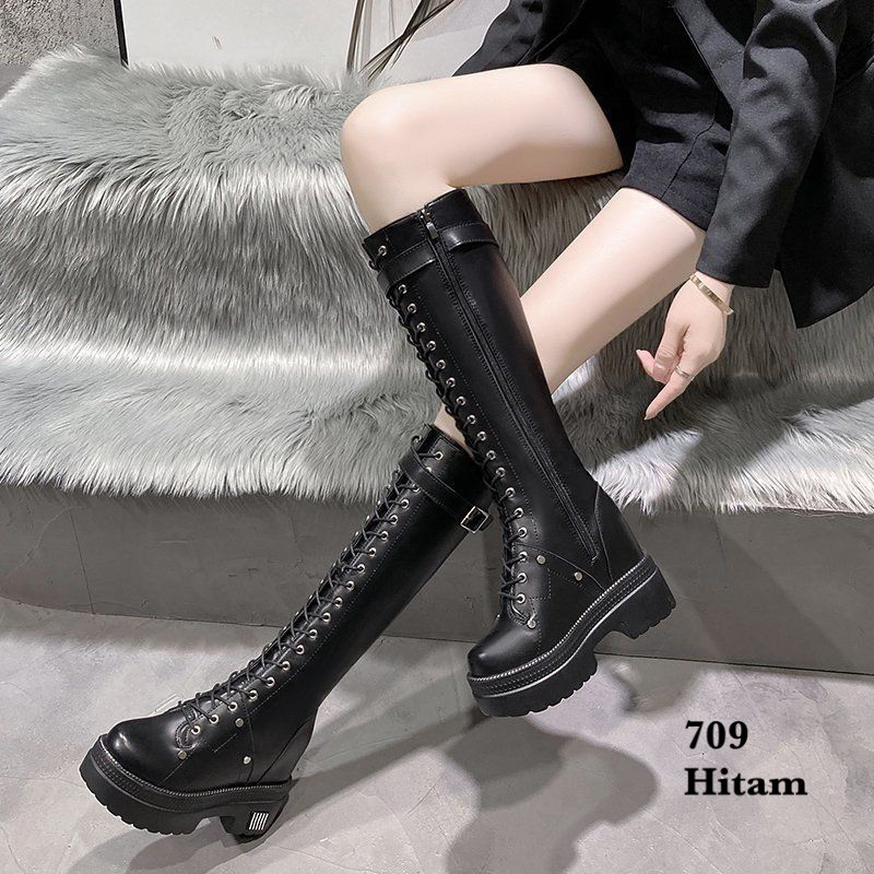 SEPATU LONG BOOTS FASHION KOREA  709