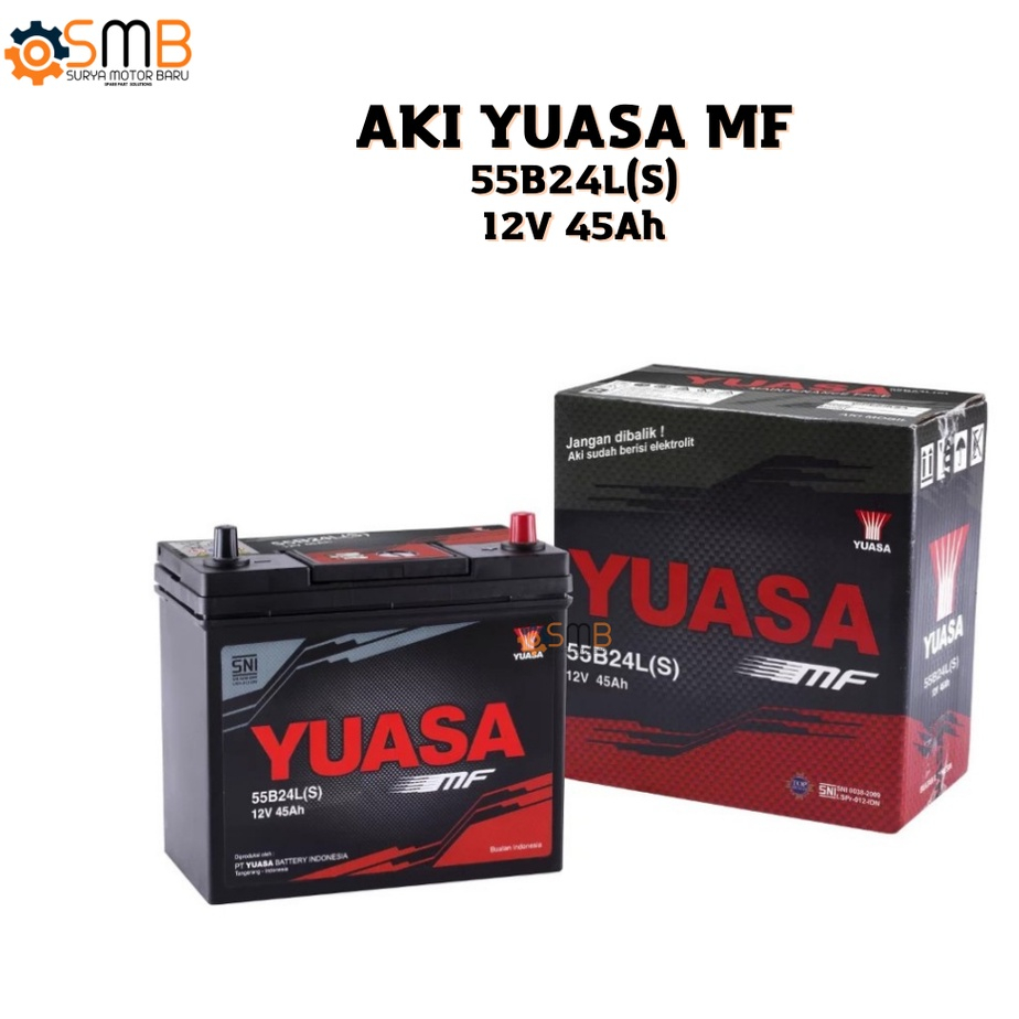 AKI KERING MOBIL YUASA MF 55B24L(S) 12V 45AH