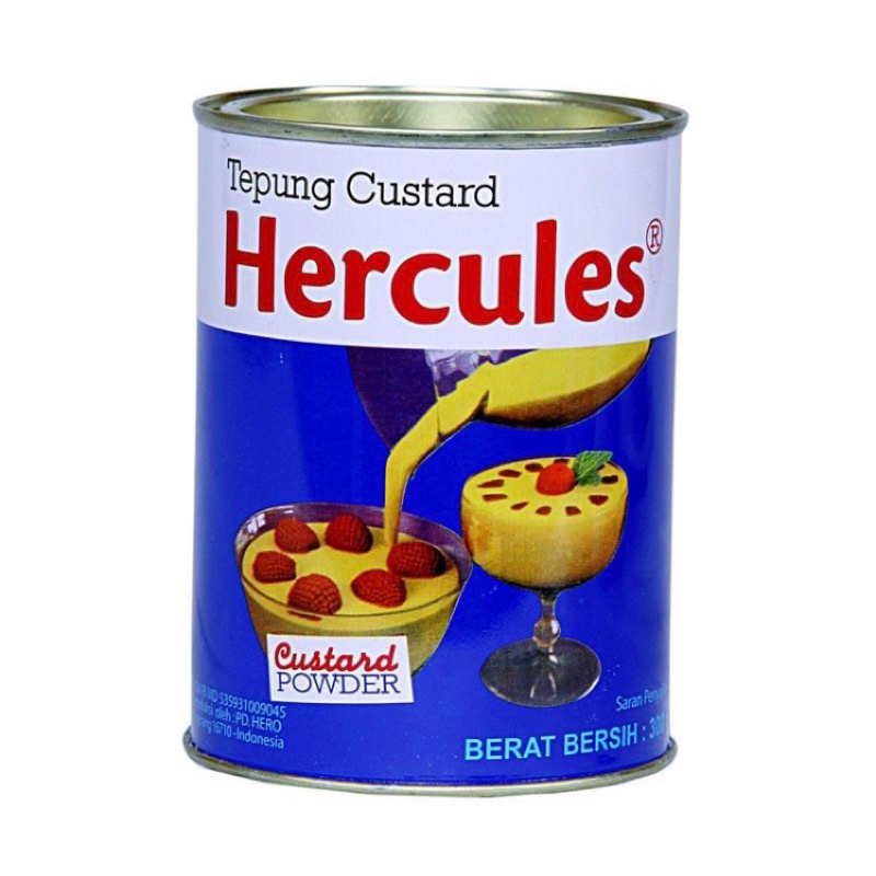 

HERCULES Custard Powder 300gr / HERCULES / Custard / Powder / 300gr / bubuk / tepung / maizena / bahan kue