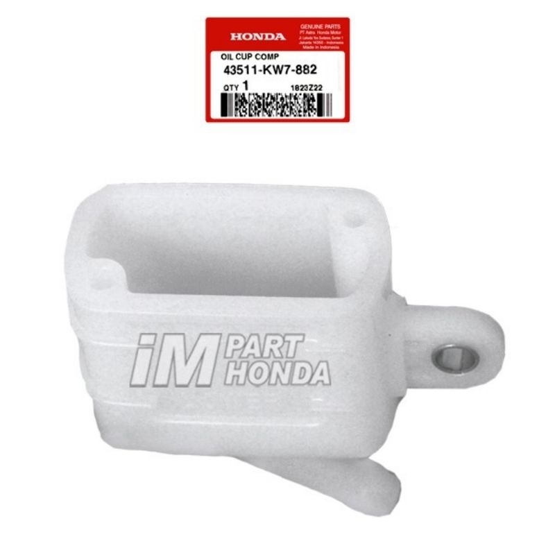 Honda 43511-KW7-882 Rumah Minyak Rem Belakang Cup Comp Oil Supra X 125 Sonic CB CBR 150 R Old LED GT