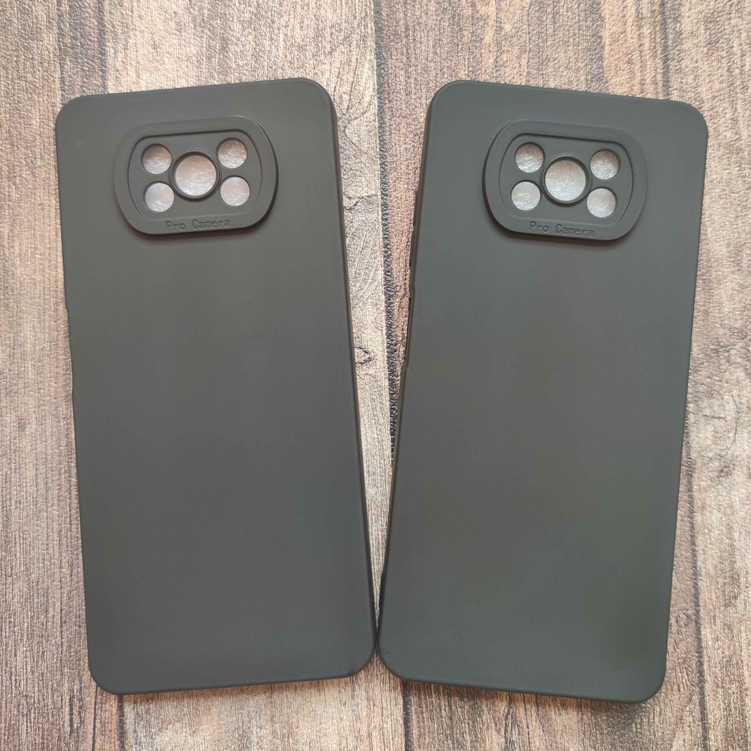 Case PRO CAMERA Pocophone X3/X3 Pro Camera Protection Soft Case HITAM