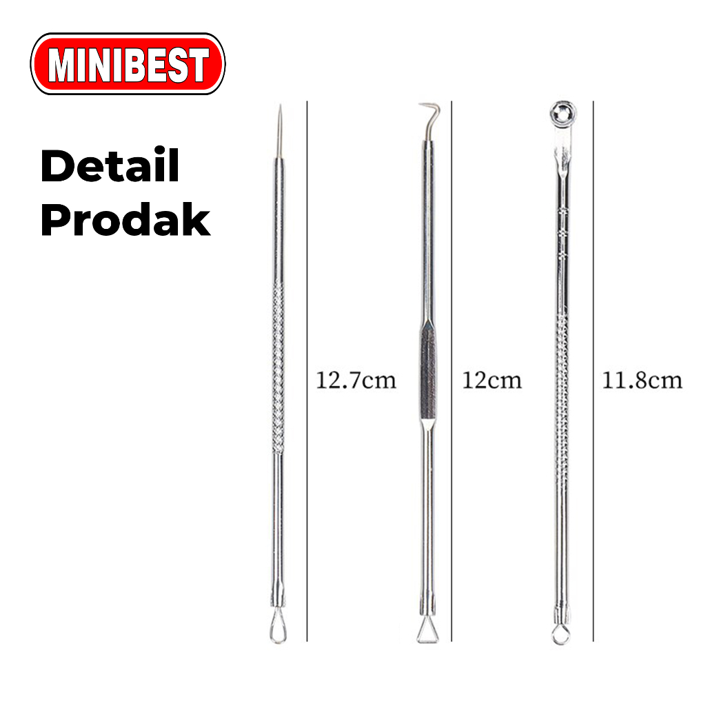 [MB] Alat Pemencet Pembersih Jerawat Komedo / Pinset Jarum Jerawat Facial Wajah