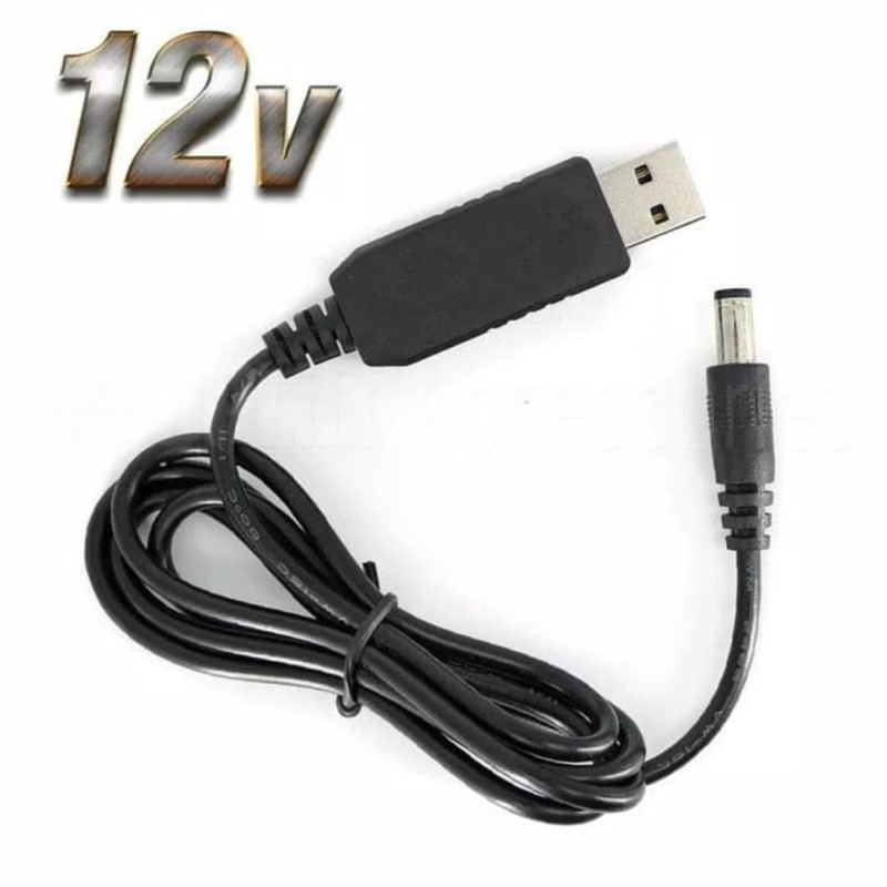 Kabel USB Step Up 5v to 12v / Konverter 5v to 12v