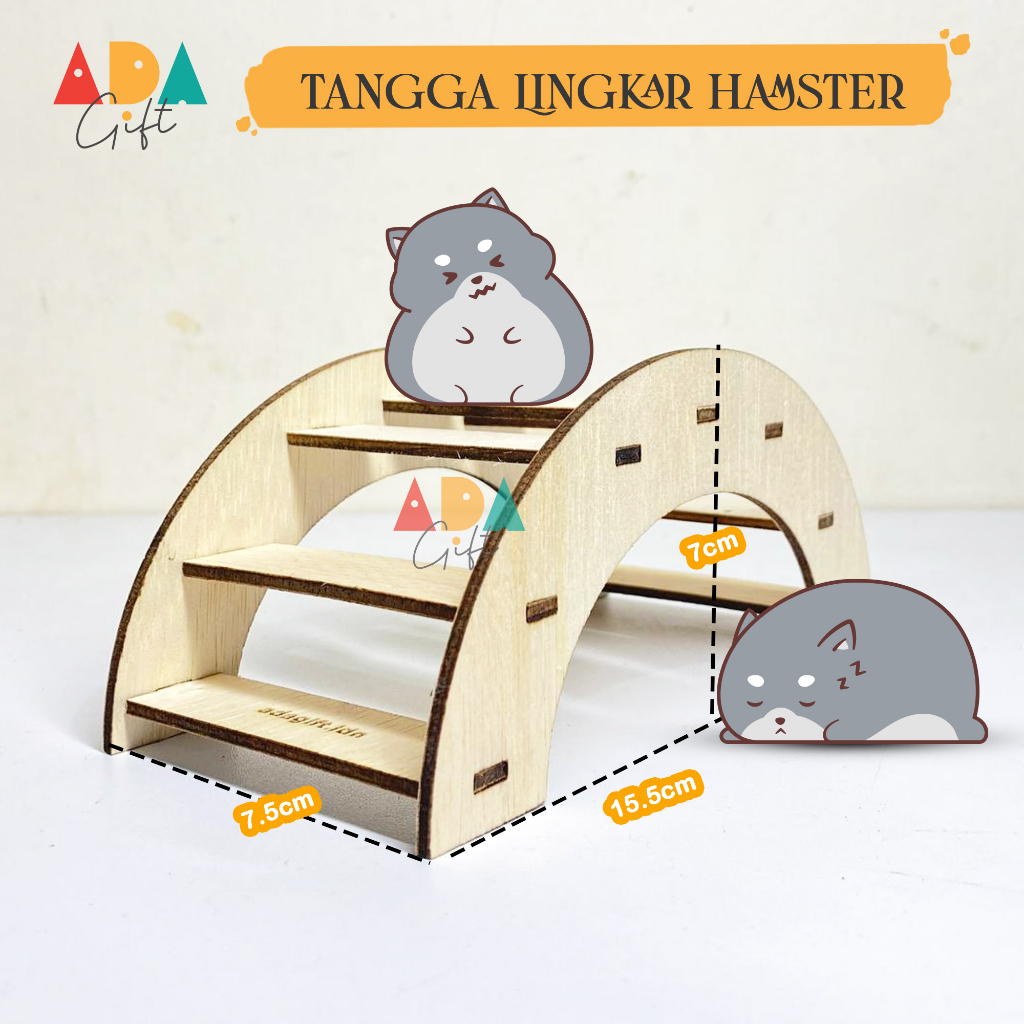 Jembatan Hamster | Hamster Bridge | Aksesoris Hamster | Mainan Hamster | Furniture Hamster